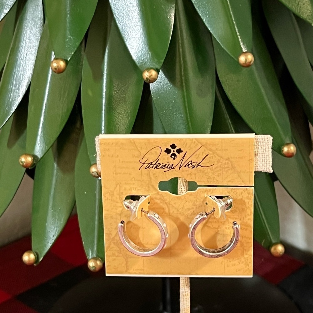 Patricia Nash Silver Hoop Earrings